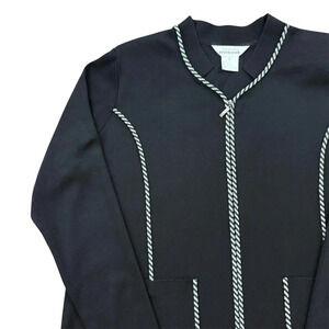 Exclusively Misook Zip Up Top